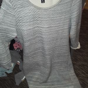 Willi Smith grey quilted dress